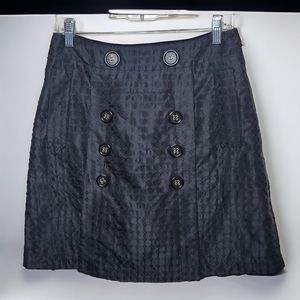 BCBGMaxAzria Black Penny A-Line Skirt